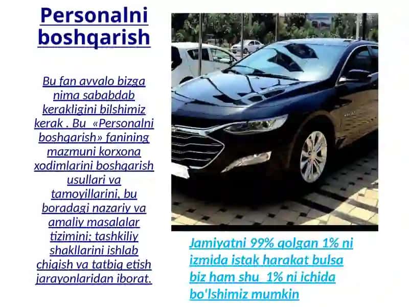 Personalni boshqarish 2