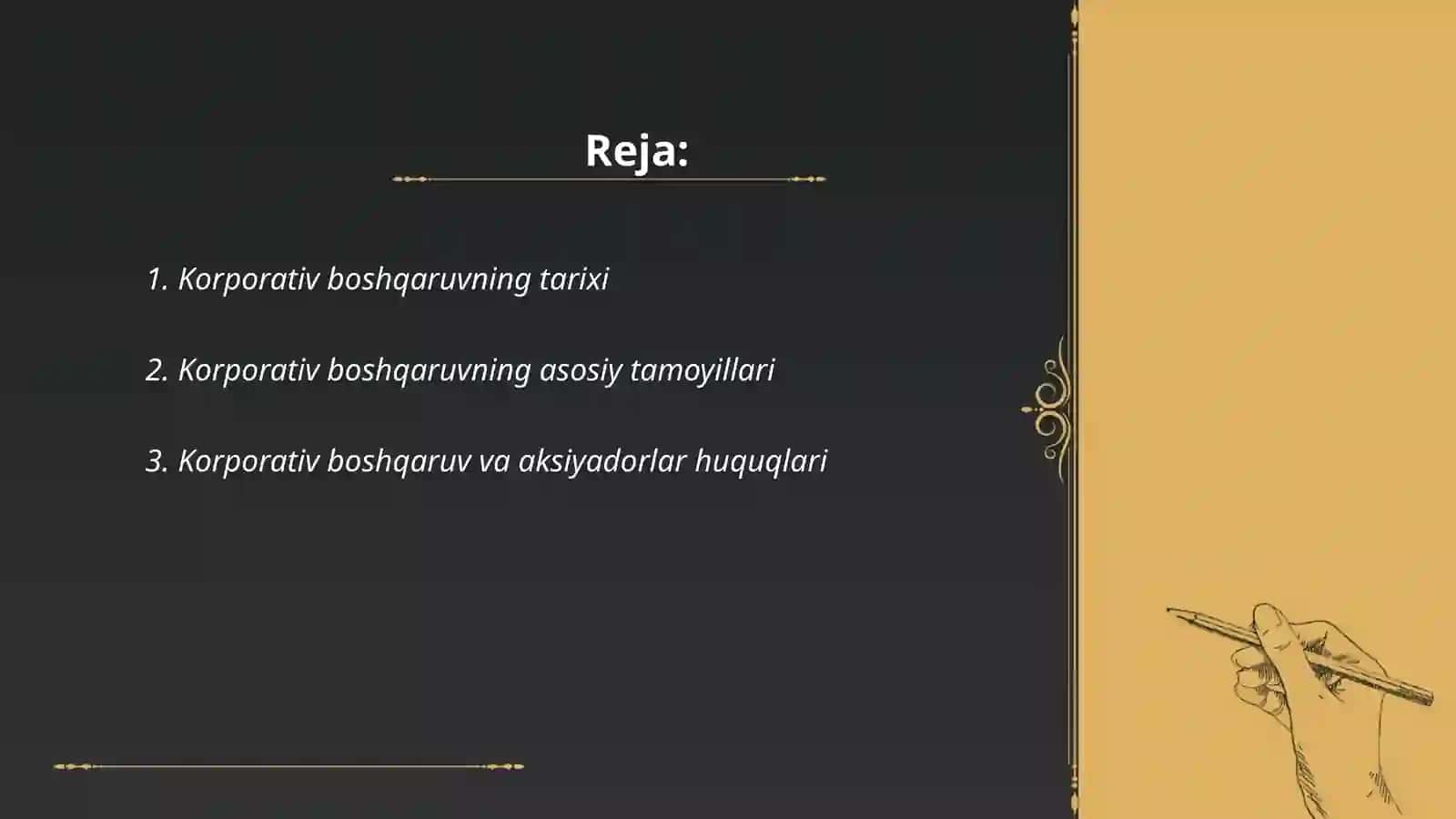 Korporativ boshqaruvning tarixi 2
