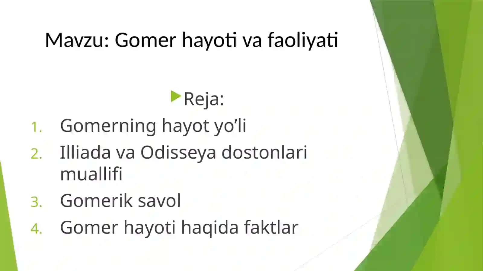 Gomer hayoti va faoliyati 2