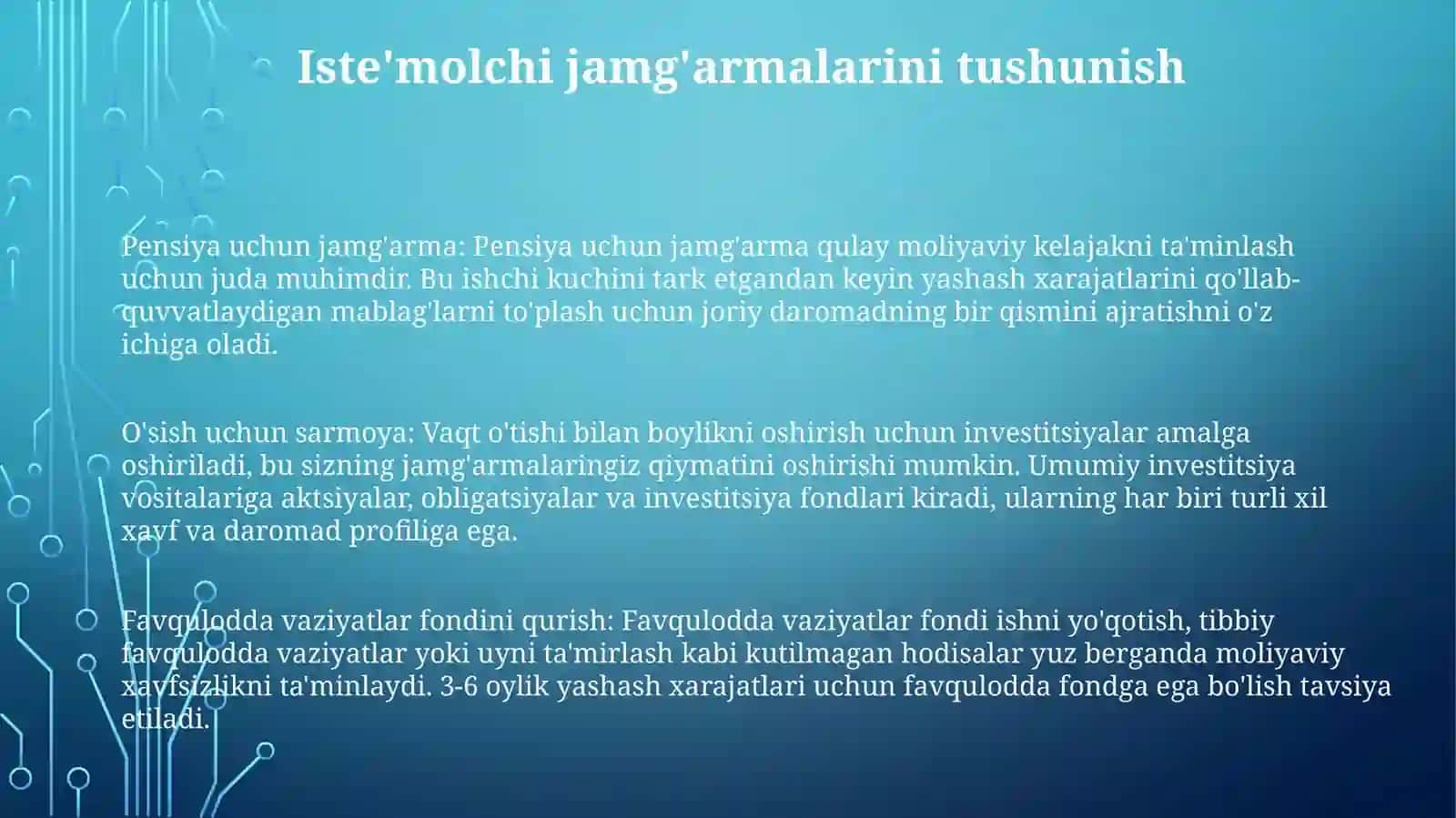 Is'Temol JamgʻArma Va Investitsiya 2