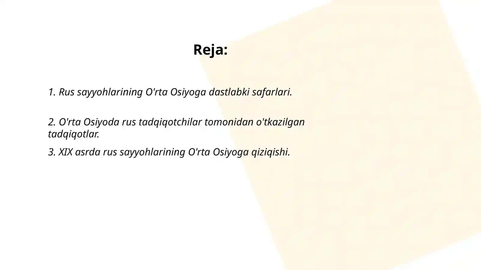 Rus sayyohlarining O'rta Osiyoni o'rganish tarixi 2