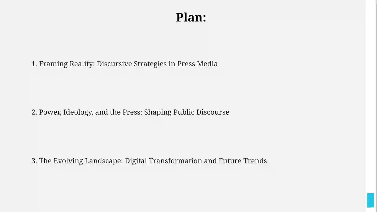 Discoursic features of the Press media 2