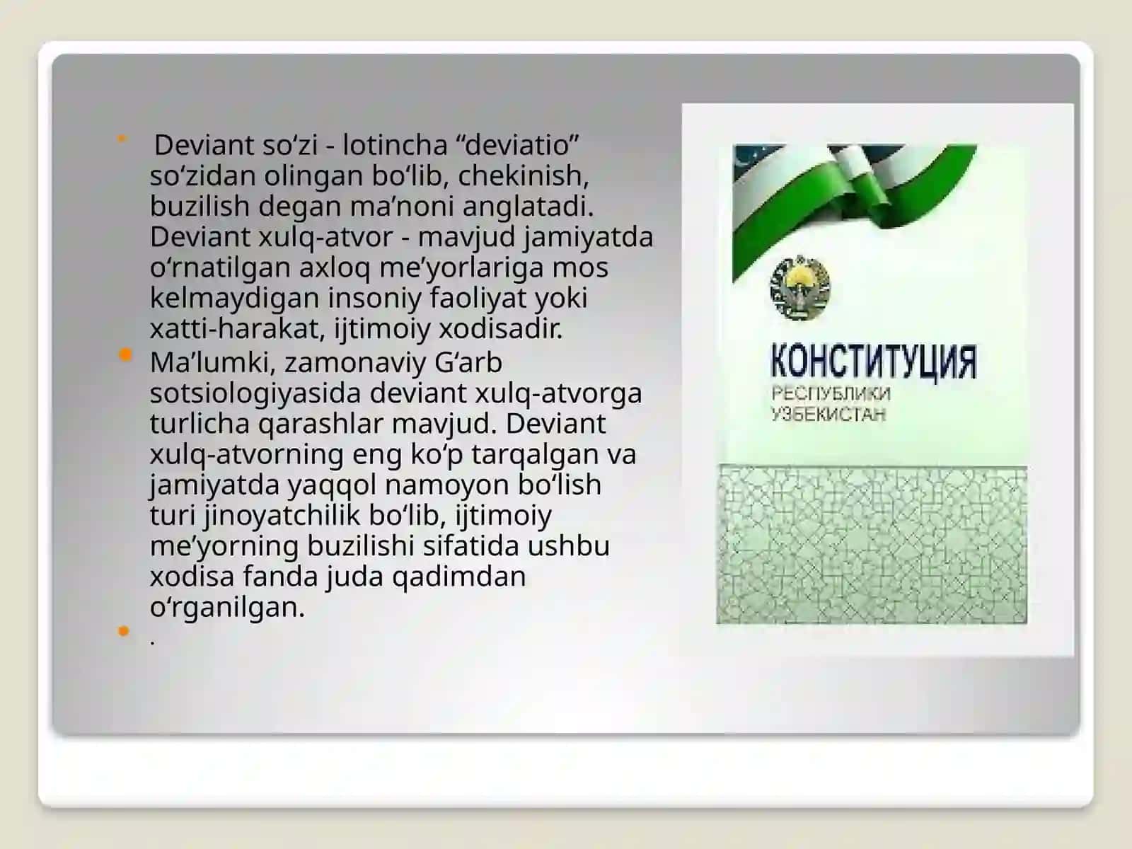 Deviatsiya jinoyat va jazo 2