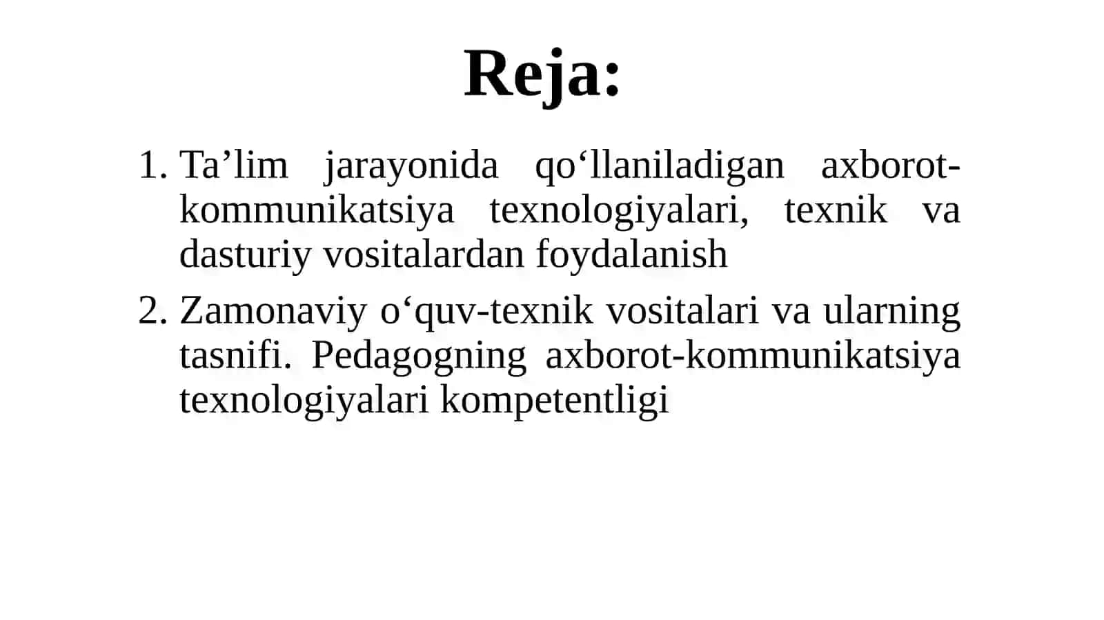 Ta'limda axborot texnologiyalari 2