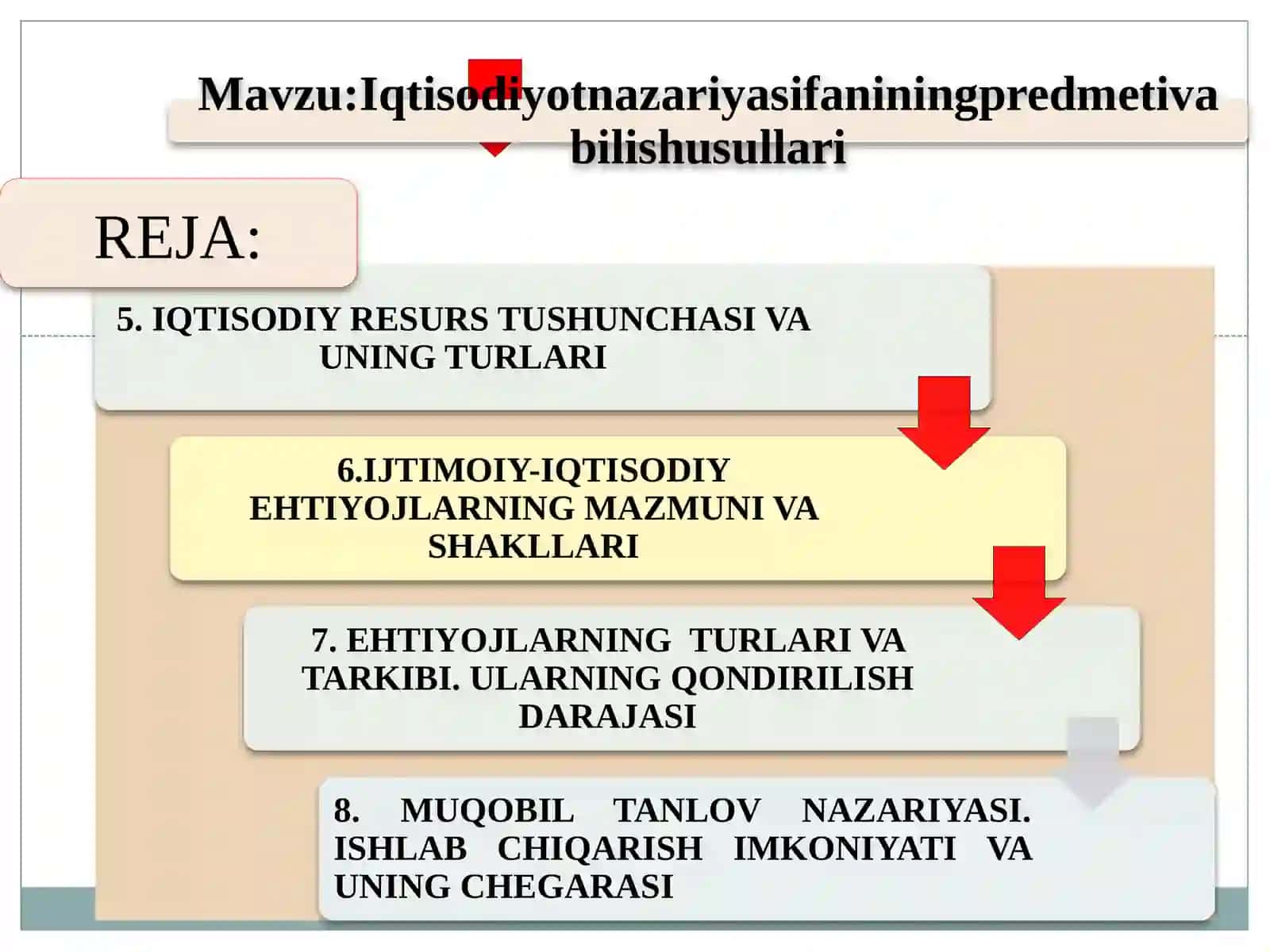 Iqtisodiyot turlari 2