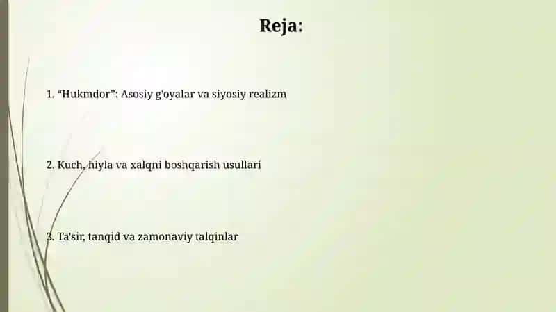 Makiavellining Xukmdor asari 2