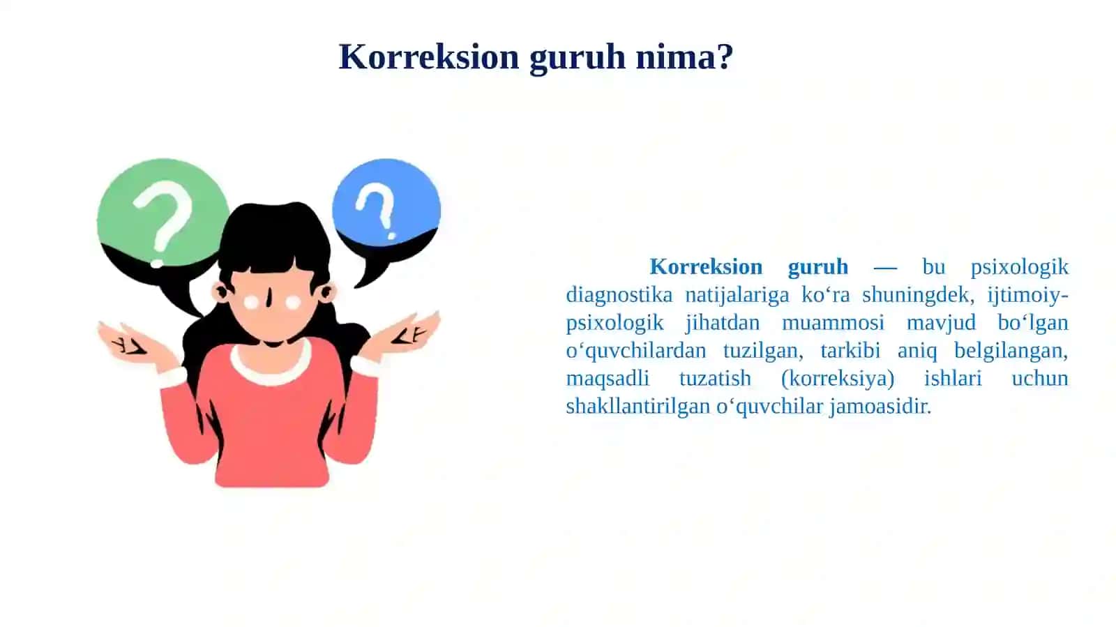 Korreksionguruhlar vazifalari 2