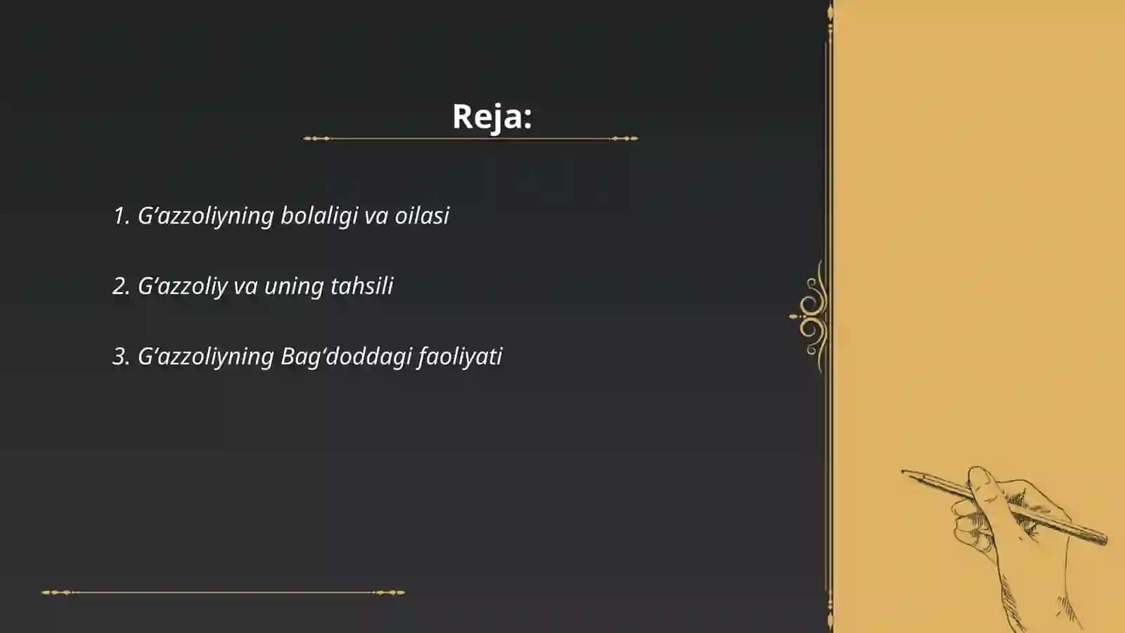 Imom Gʻazzoliy (1058-1111) hayoti va ijodi 2