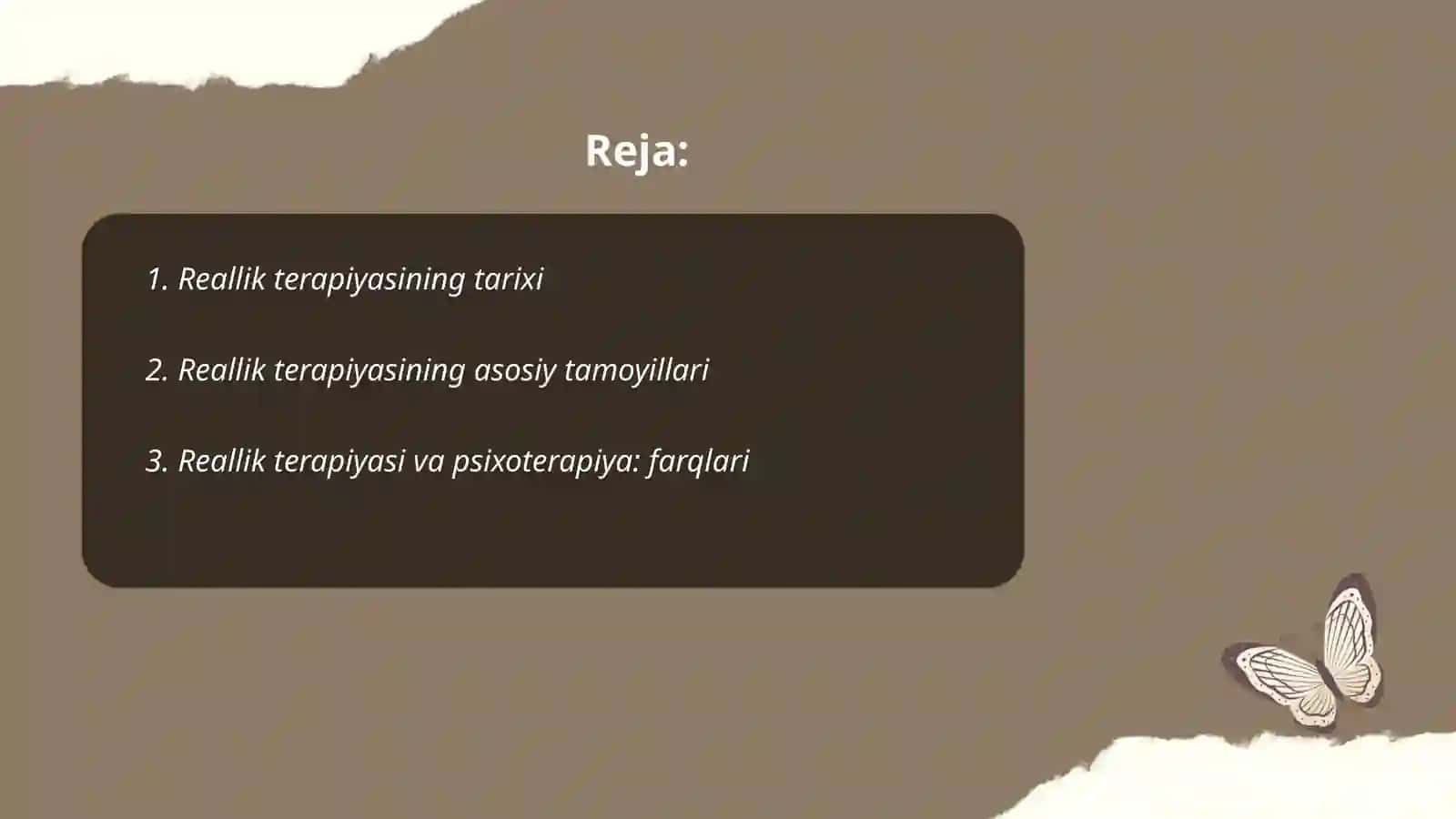 Reallik terapiyasi 2