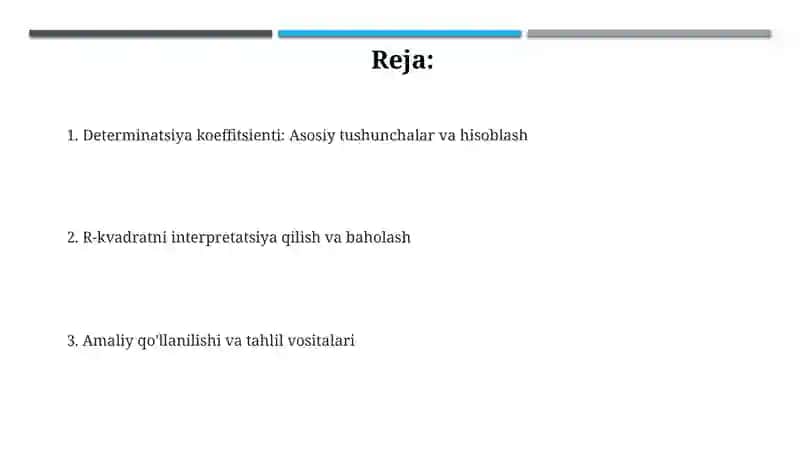 Detirmenatsiyakoeffsinti 2