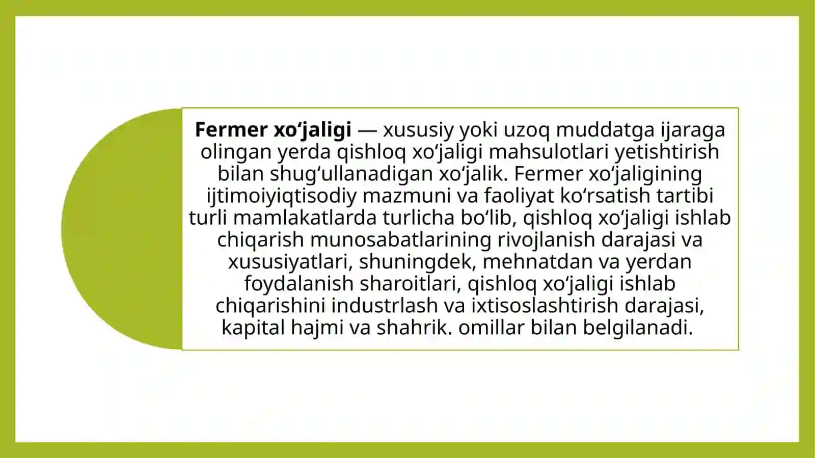 fermer xo'jaligi 2