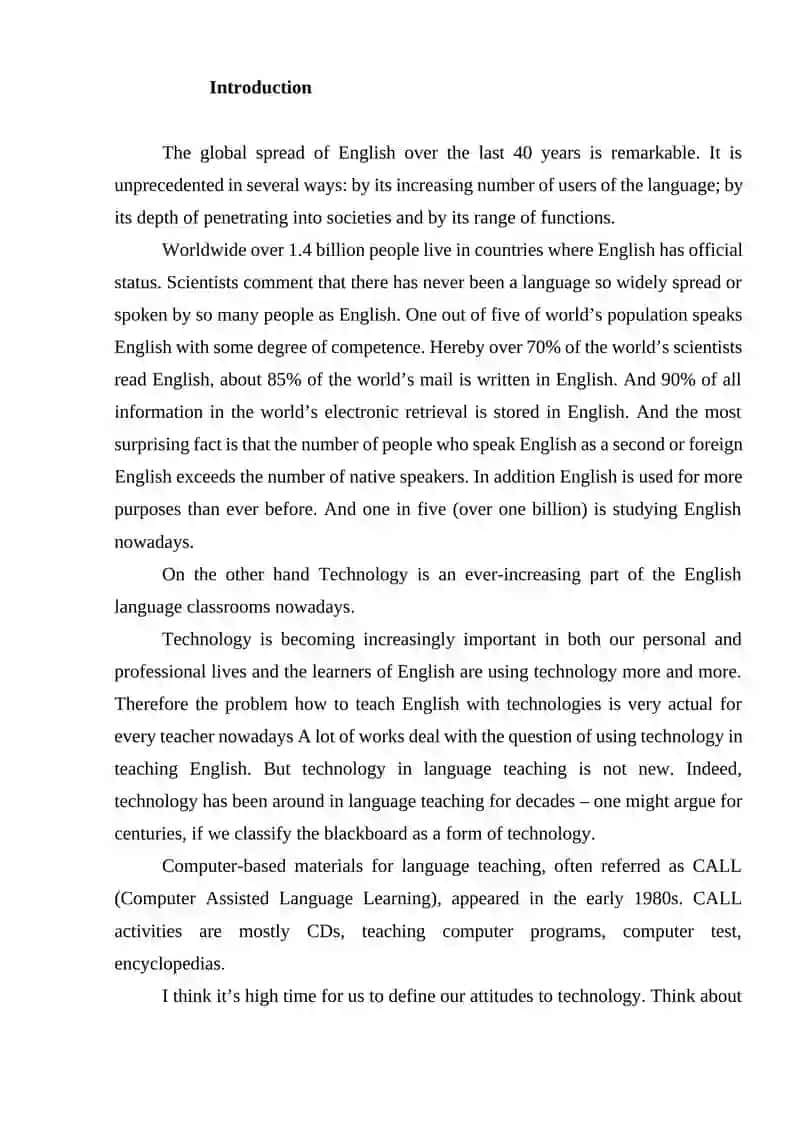 Online tool for English language teaching 2