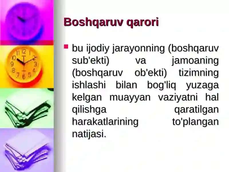 Boshqaruv qarori 2
