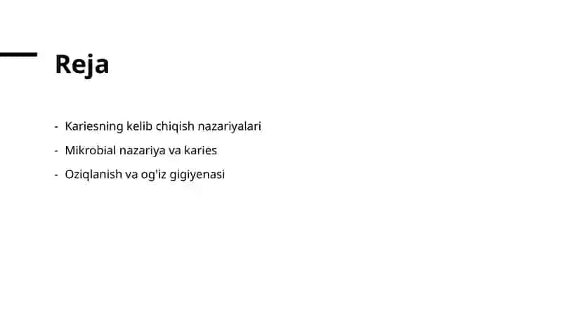Karies kelib chiqish nazeriyalari 2