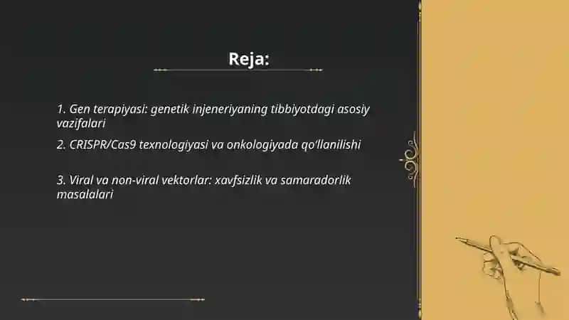 Genetik injeneriyaning tibbiyotdagi roli 2