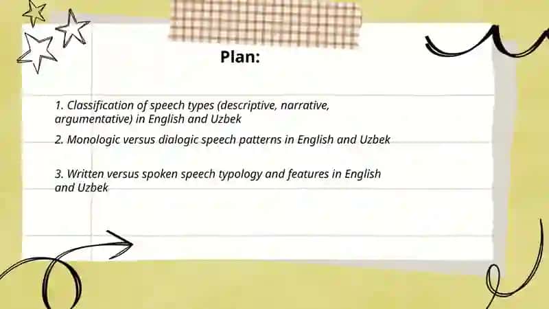 Typology of Speech in English and Uzbek 2