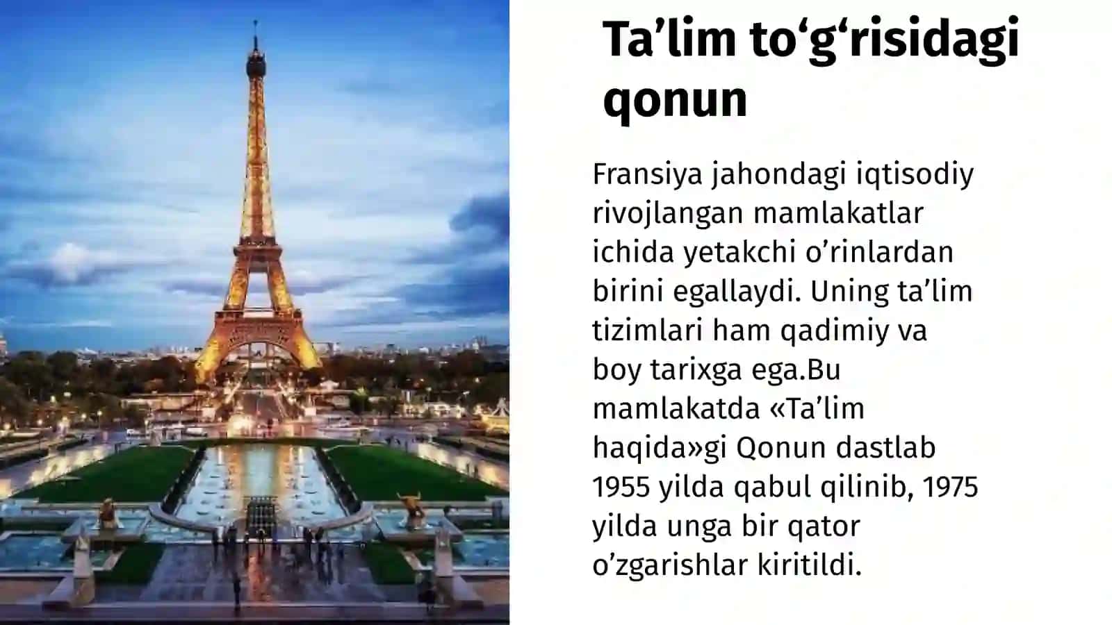 Ta’lim haqida Qonun 2