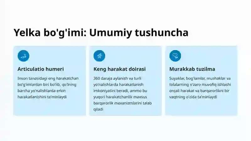 Yelka bo'g'imi anatomik qurilishi 2