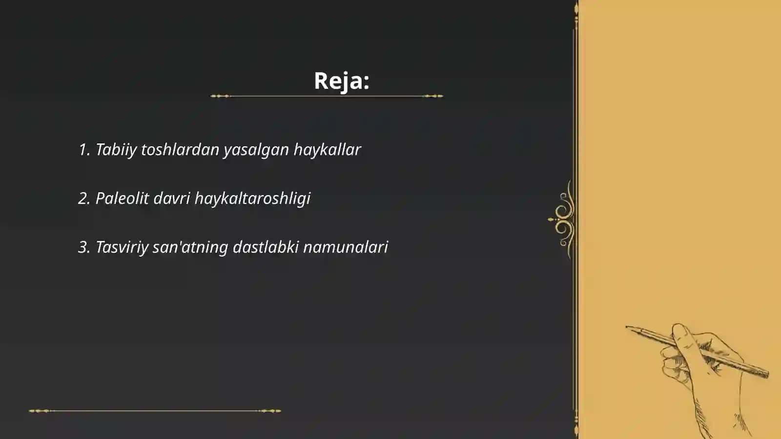 Ibtidoiy davr haykaltaroshlik san'ati 2