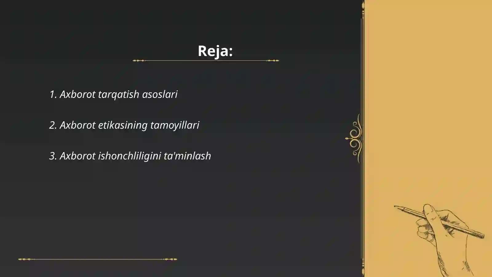 Axborot tarqatish asoslari 2
