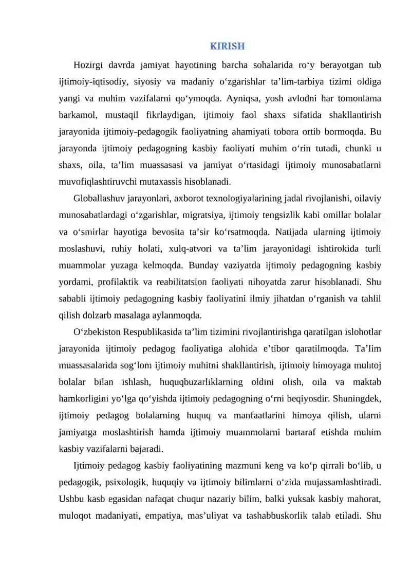 Ijtimoiy pedagogik faoliyat 2