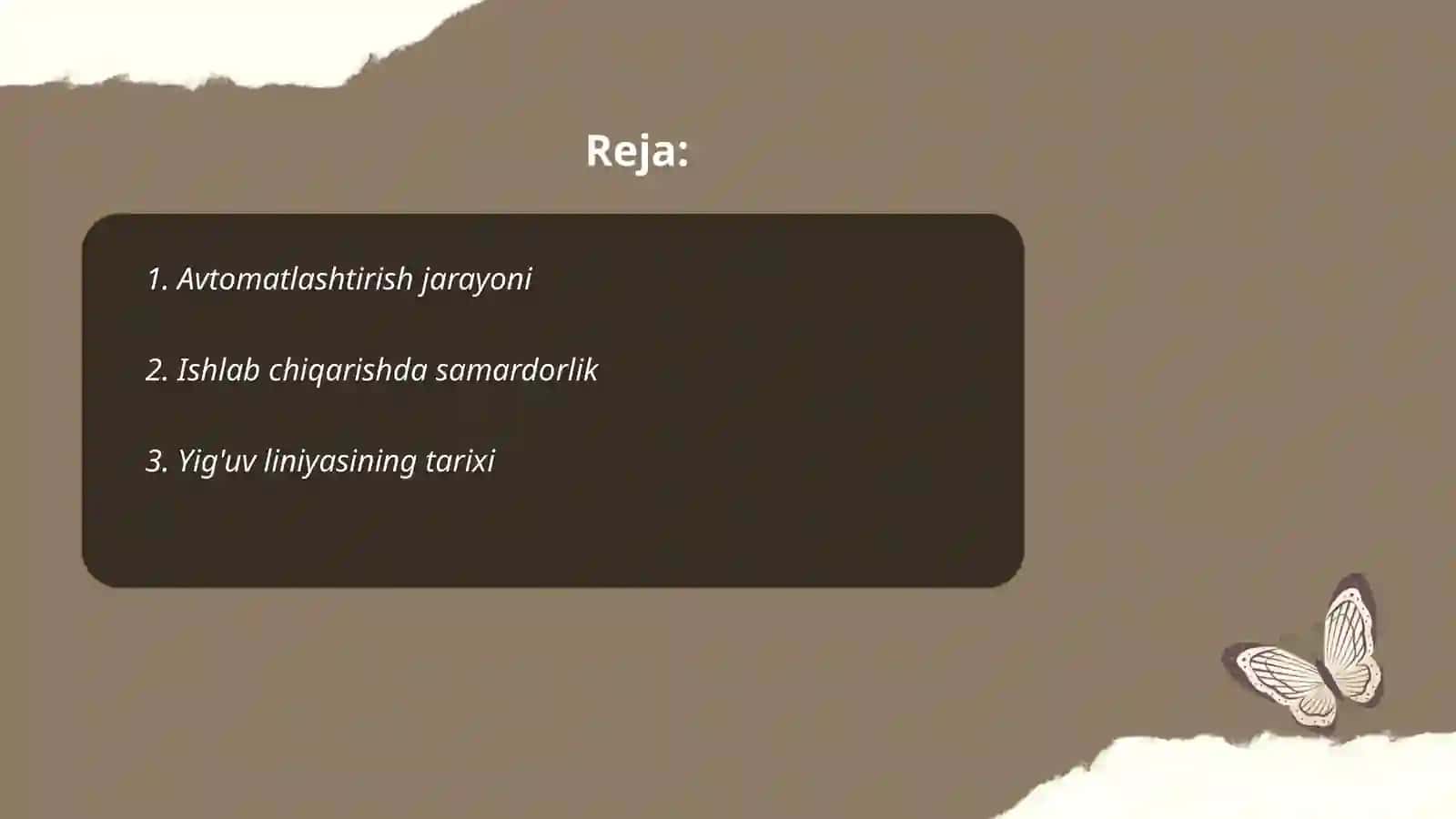 Avtomatlashtirish jarayoni 2