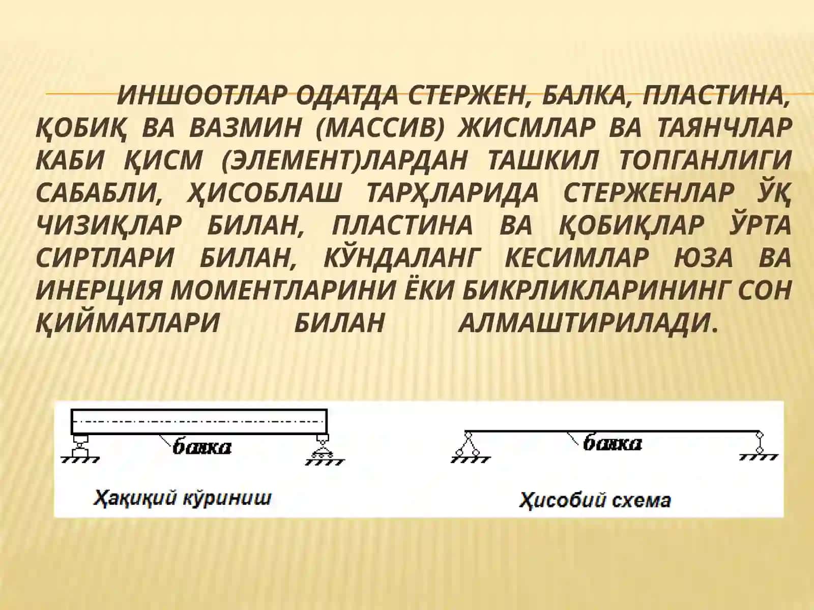 Иншоотларнинг Ҳисоблаш Тарихлари ва Уларнинг Турлари 2