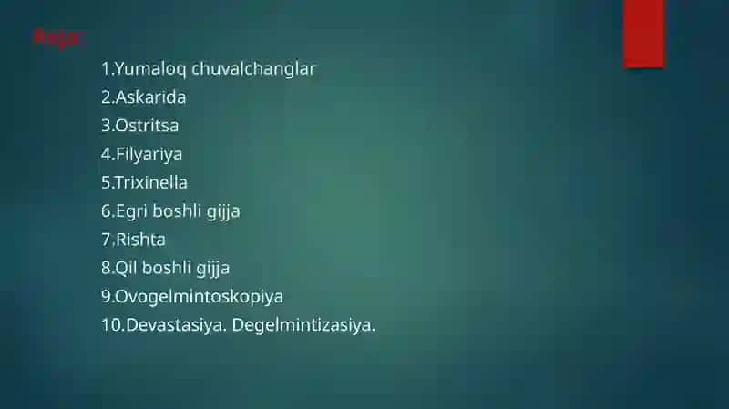 Yumaloq chuvalchanglar 2