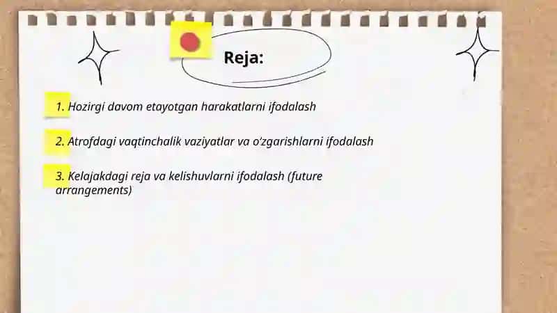 Present Continuous 2
