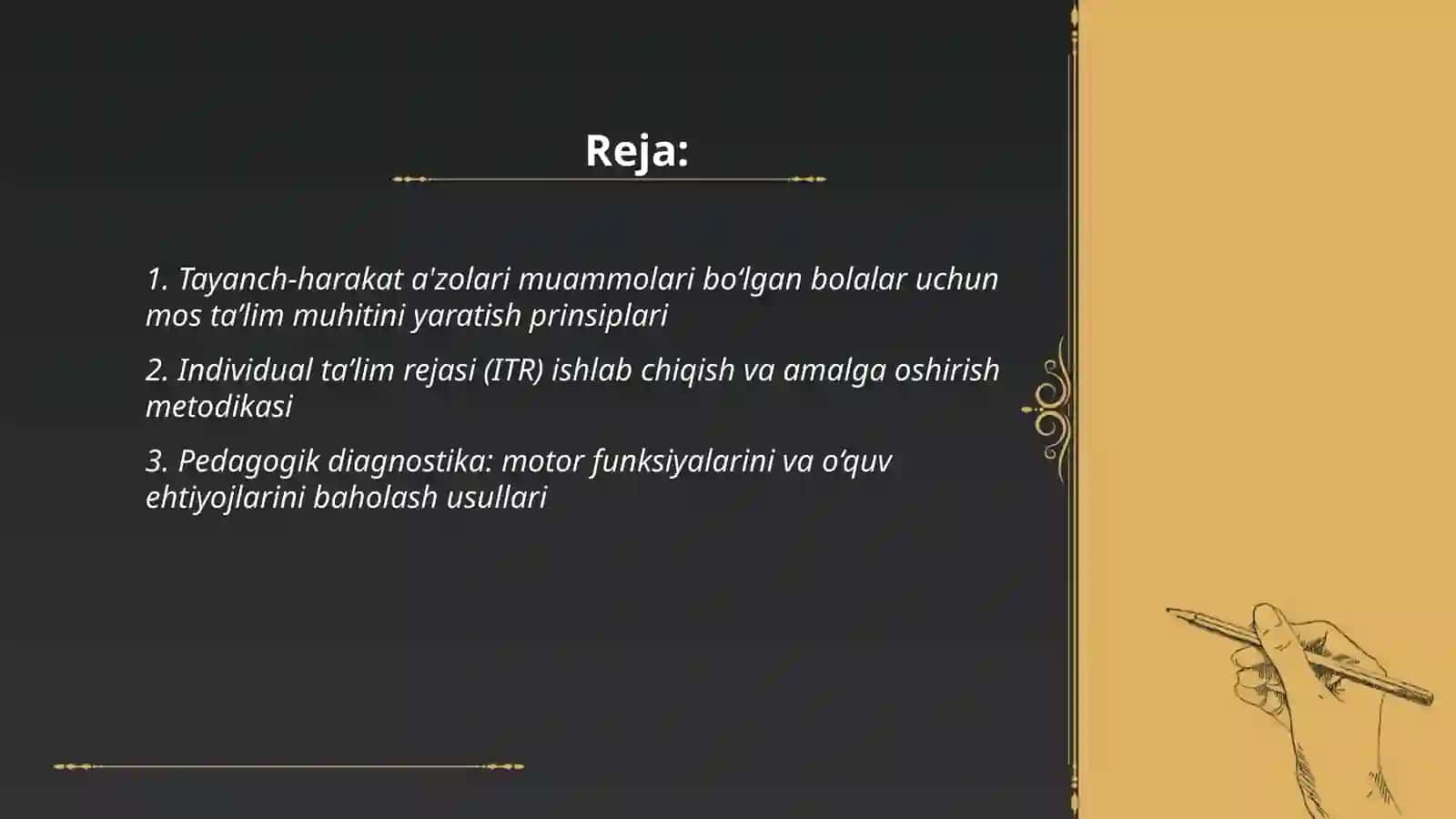 Tayanch-harakat a'zolari muammolari 2