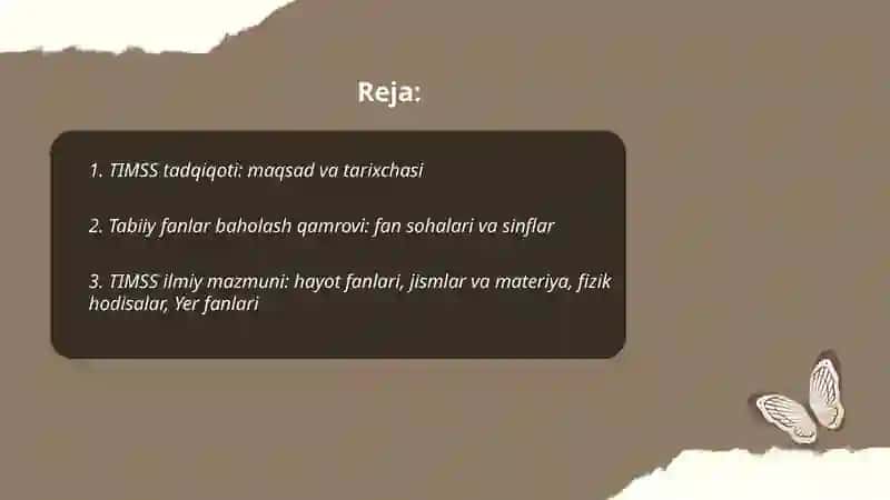 TIMSS tadqiqoti 2