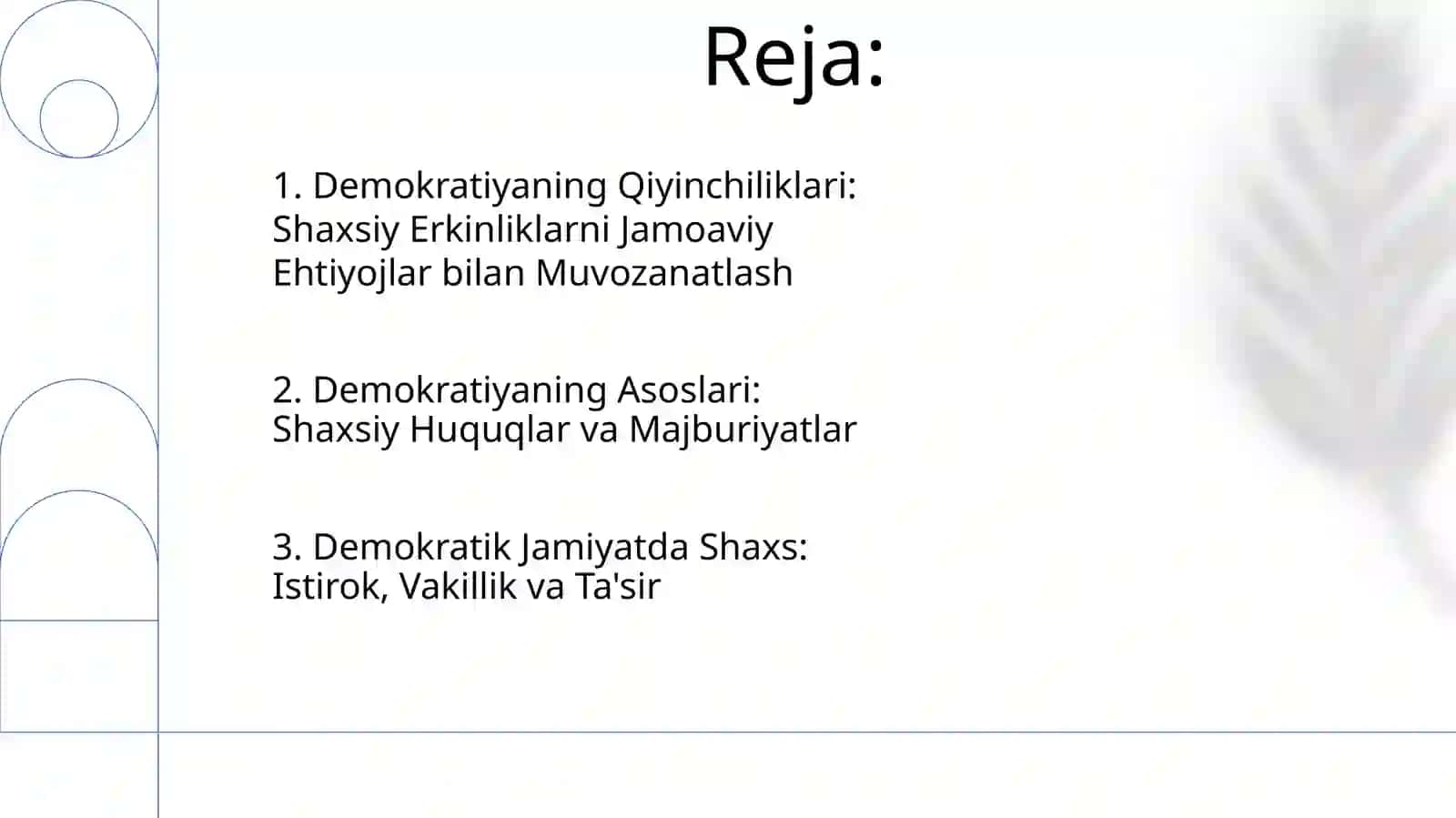 Demokratiya va shaxs 2