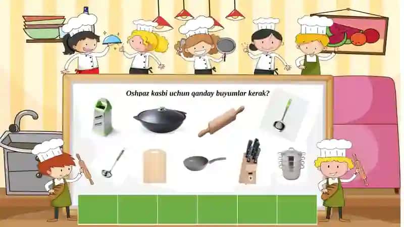 Oshpaz kasbi uchun qanday buyumlar kerak? 2