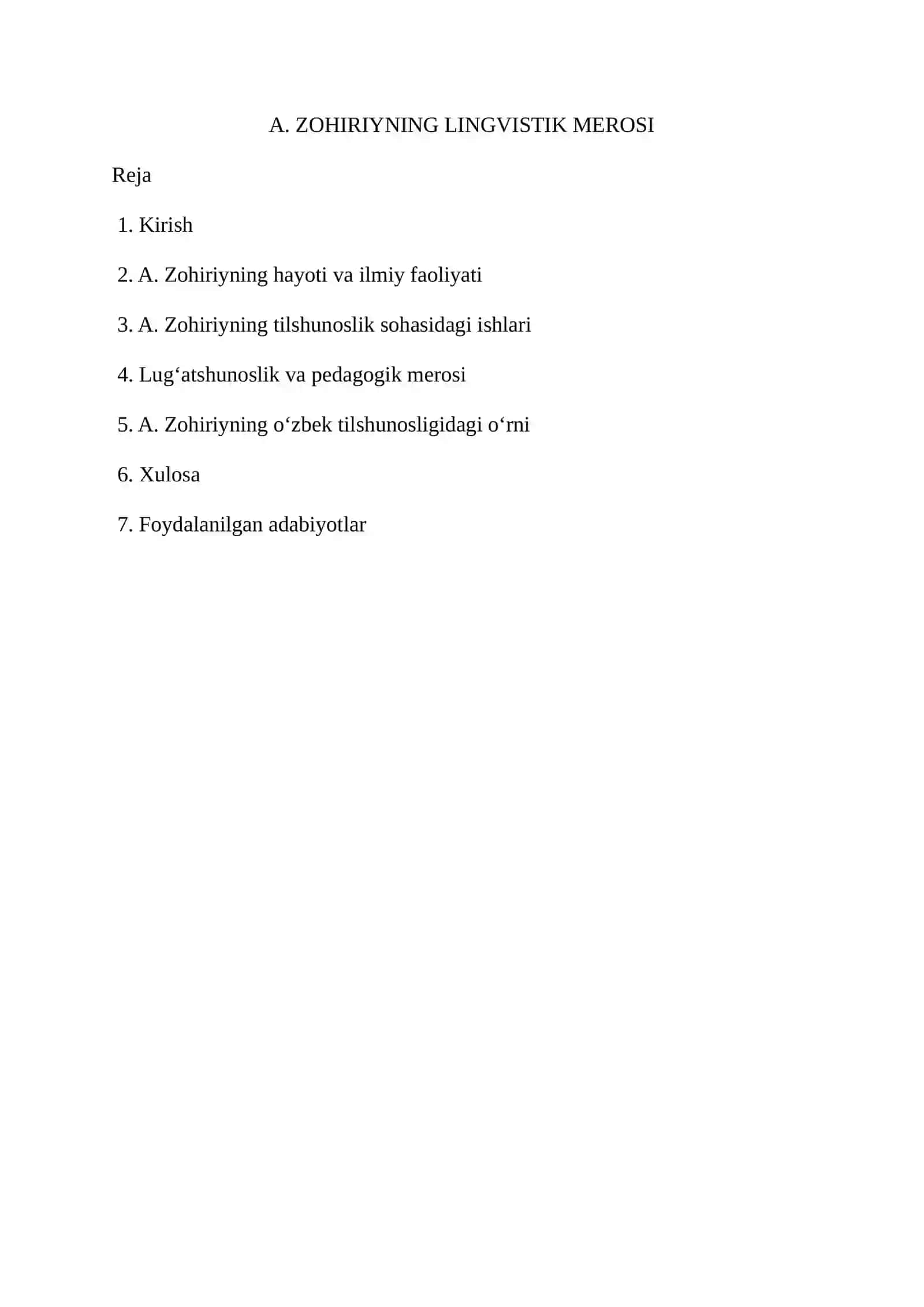 ZOHIRIYNING LINGVISTIK MEROSI 2