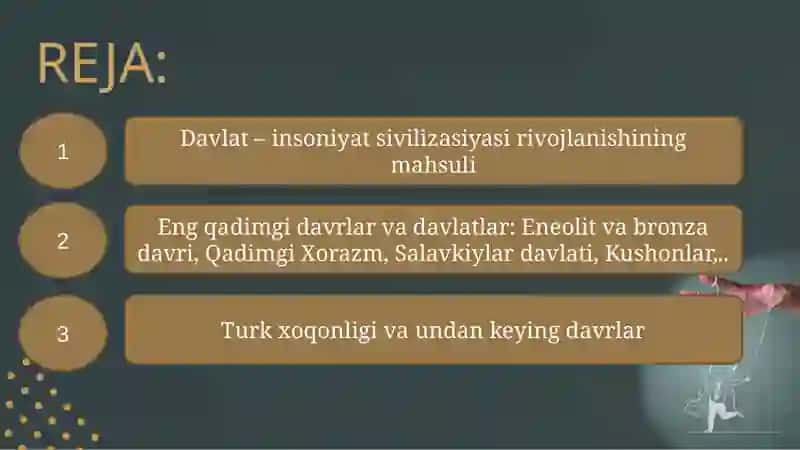 O’zbekdavlatchiligining tarixiy bosqichlari 2
