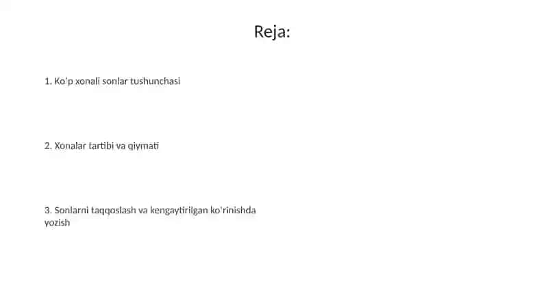 Koʻp xonali sonlar 2