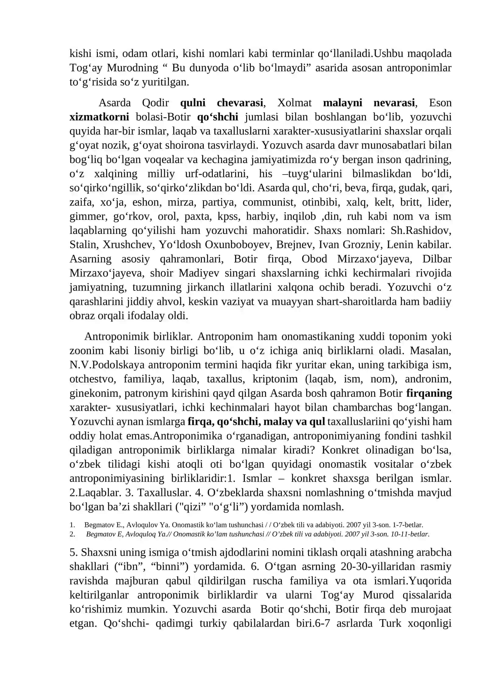 ANTRAPONIMLARNING O‘ZIGA XOS XUSUSIYATLARI 2