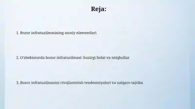 Bozor infratuzilmasi 2