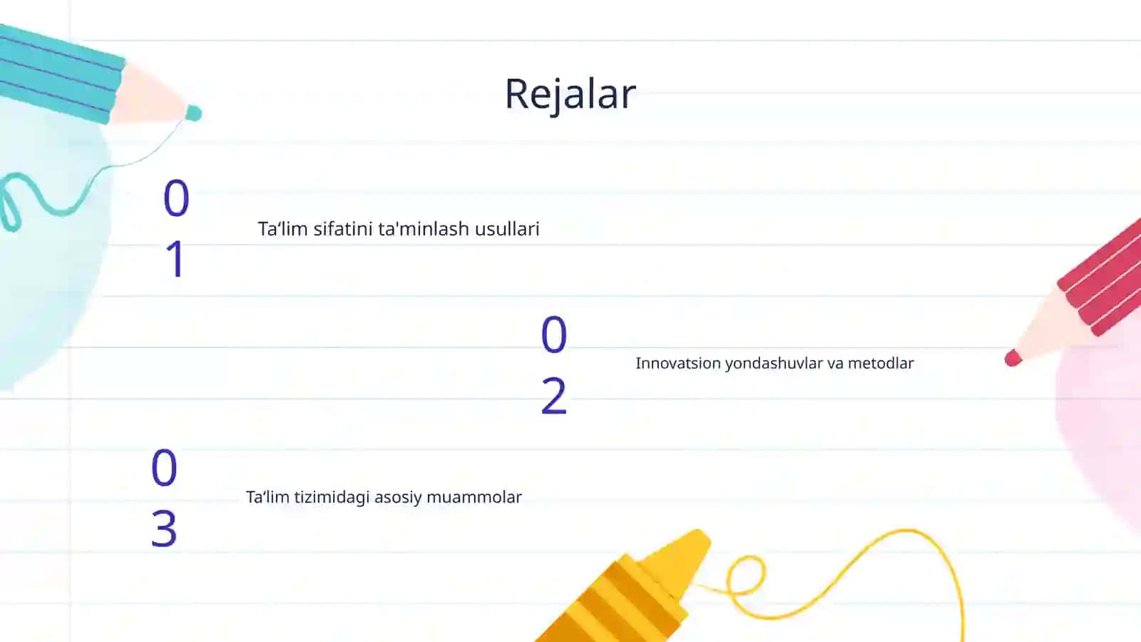 Ta‘lim sifatini loyihalashning asosiy vazifalari 2