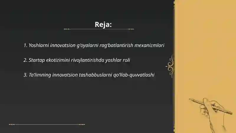 Yoshlar - Innovatsion Gʻoyalar Tashabbuskori 2