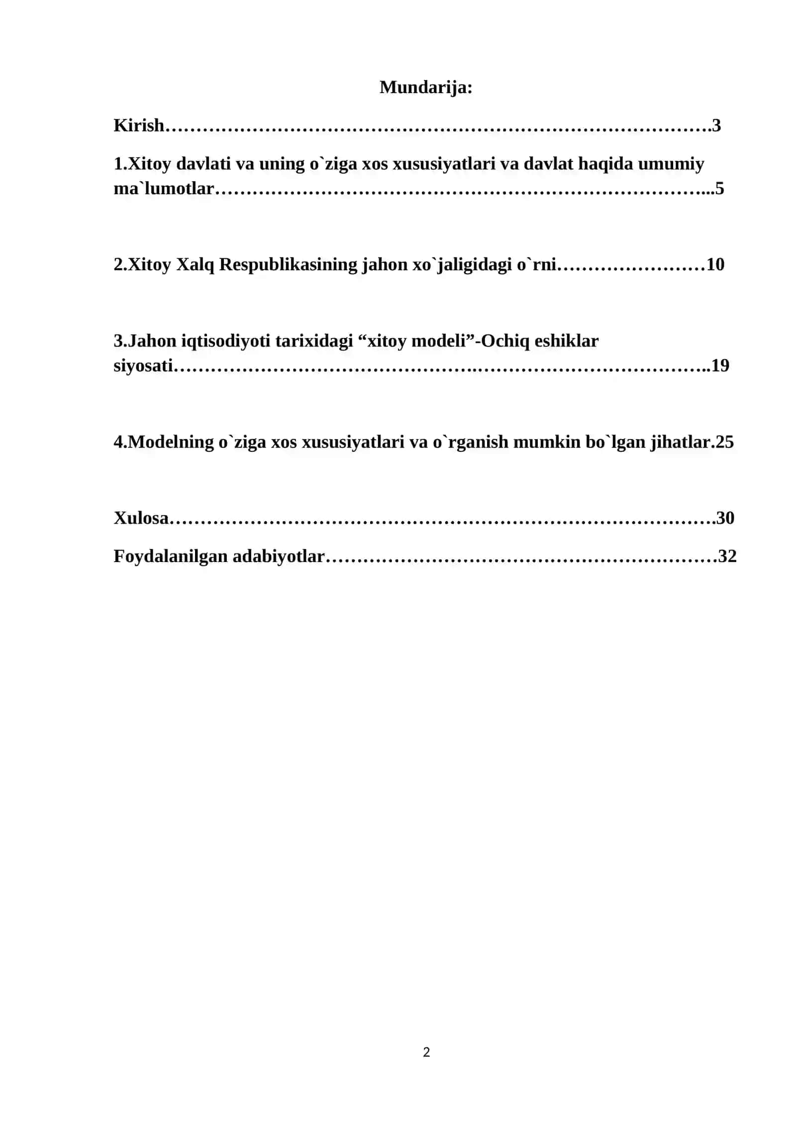Milliy va Jahon Iqtisodiyoti 2