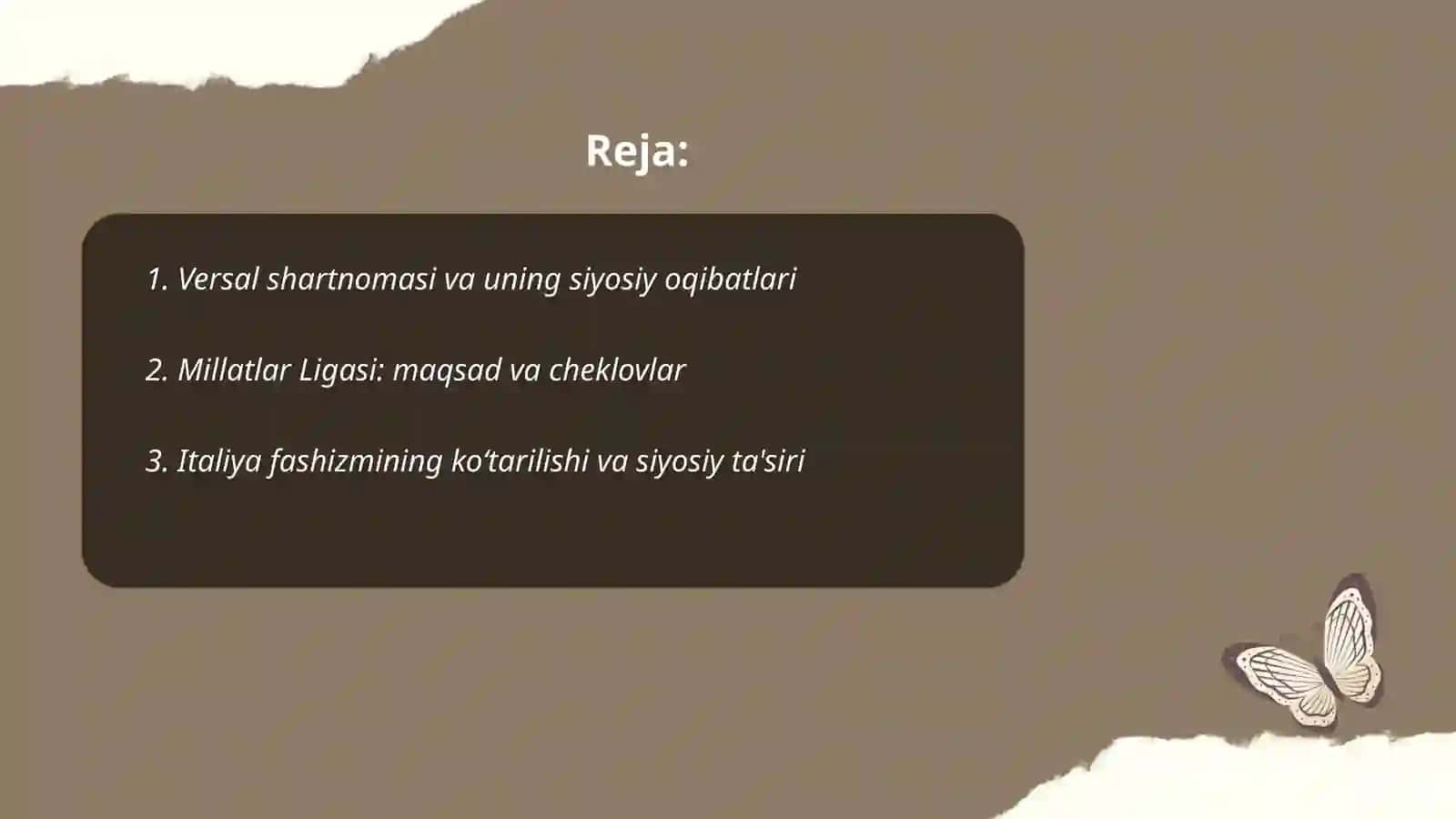 Jahon urushlari oralig‘idagi siyosiy hayot 2