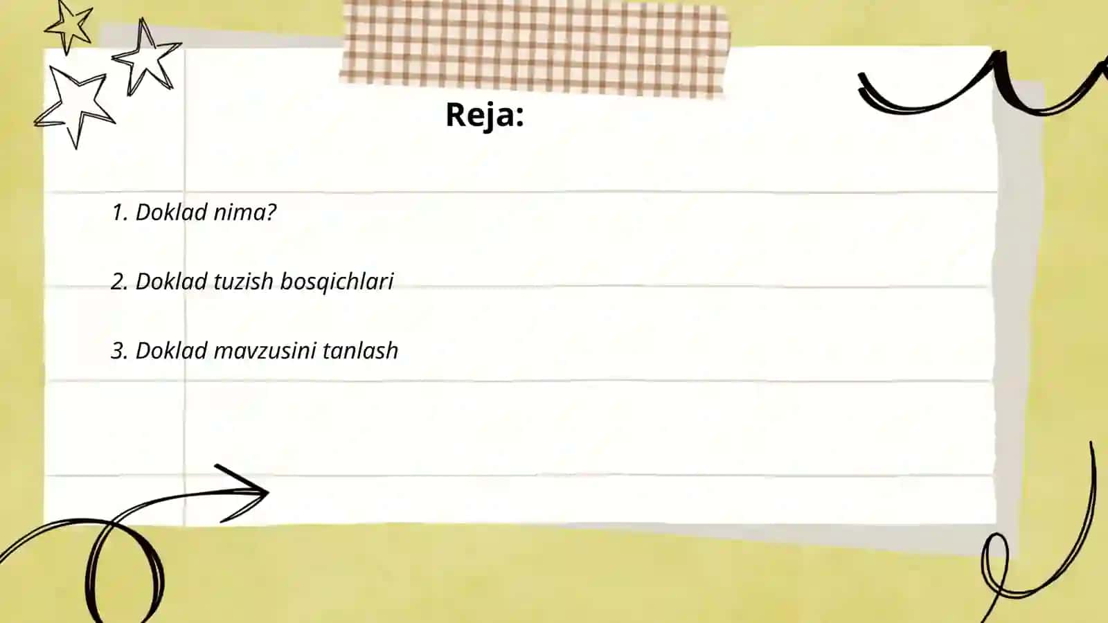 Doklad.Doklad tuzulmasi 2