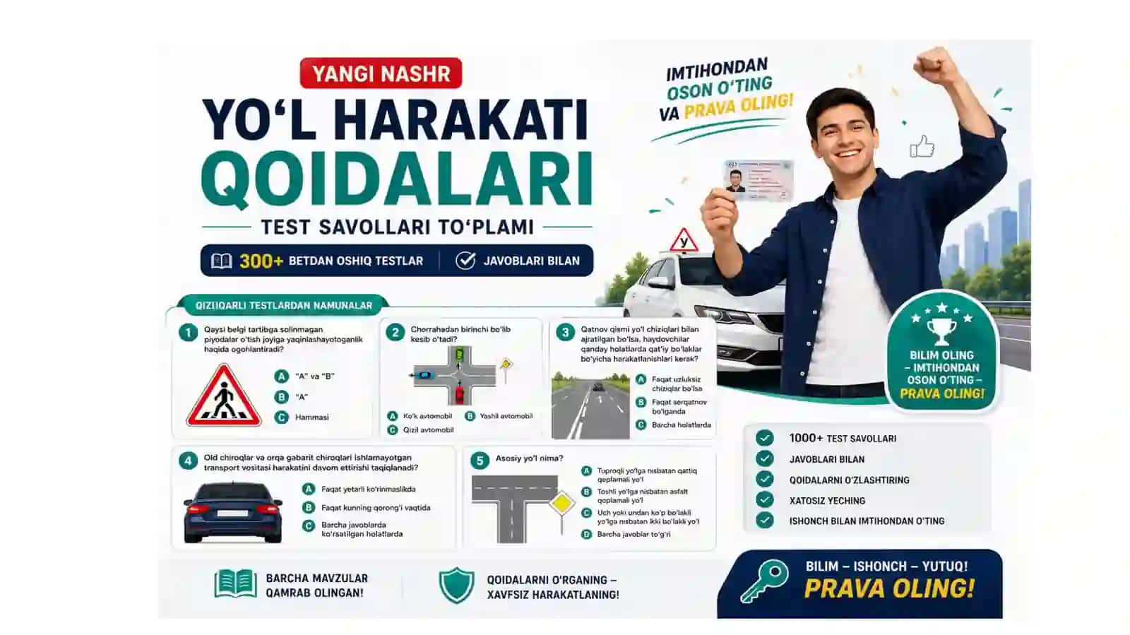 YO'L HARAKATI QOIDALARI TEST 2