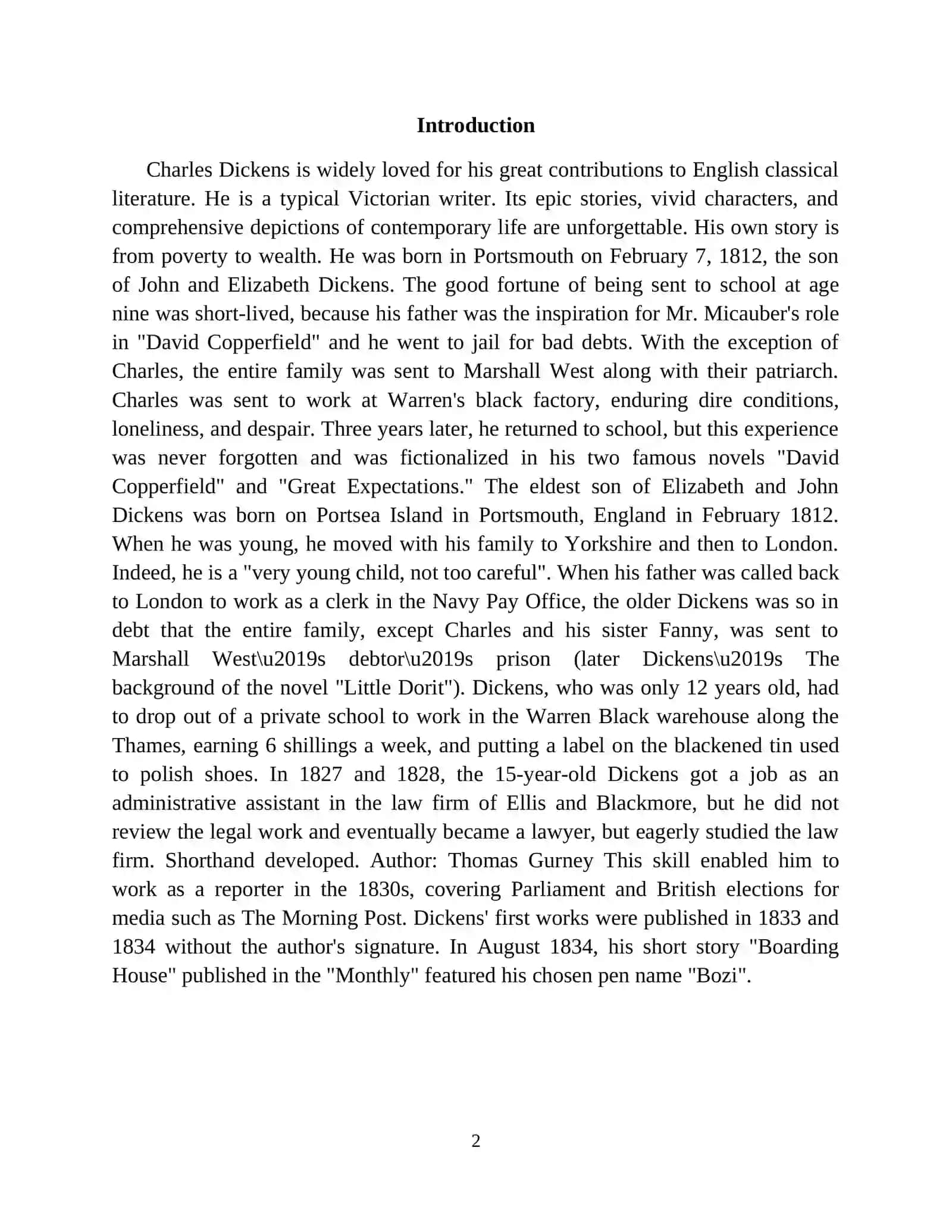 The Life and Works of Charles Dickens 2