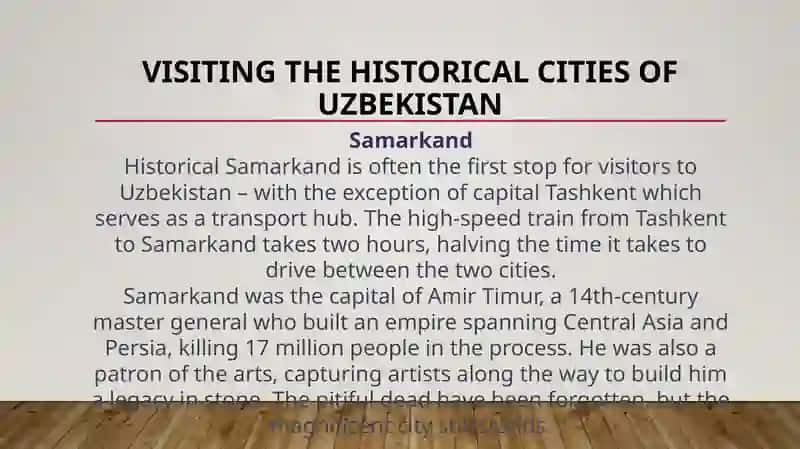 Historical places of Uzbekistan 2