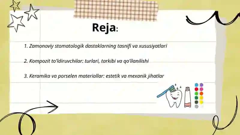Zamonoviy stomatologik dastaklar 2