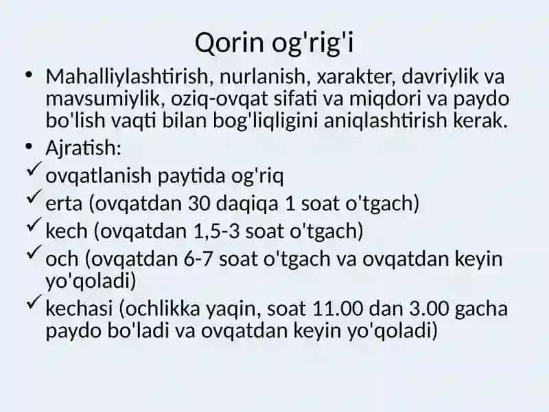Bolalarda ovqat hazm qilish tizimini tekshirish usullari 2