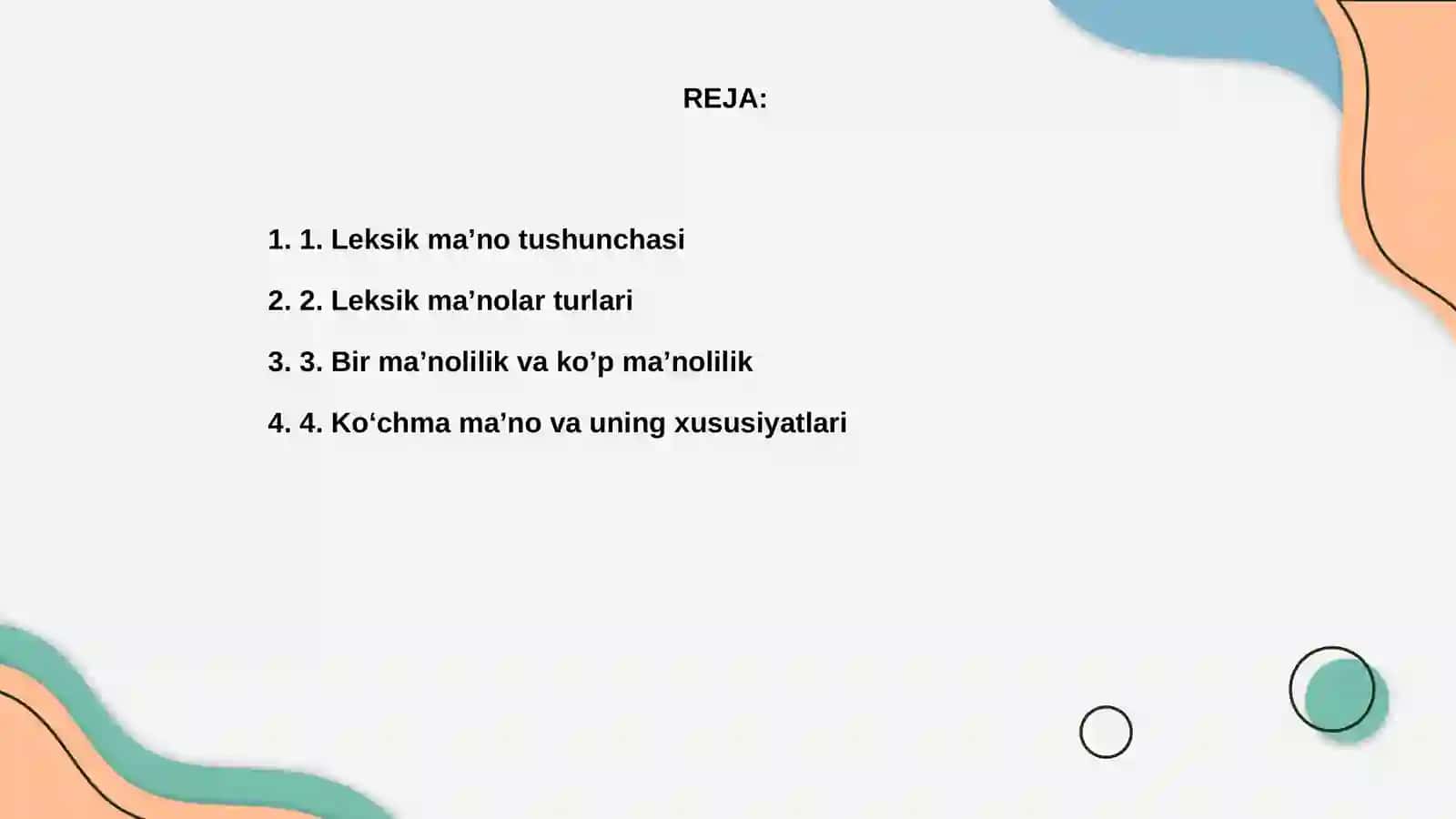 Leksik maʼno tiplari 2