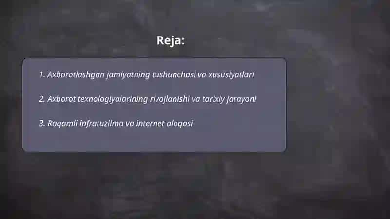 Axborotlashgan jamiyat 2